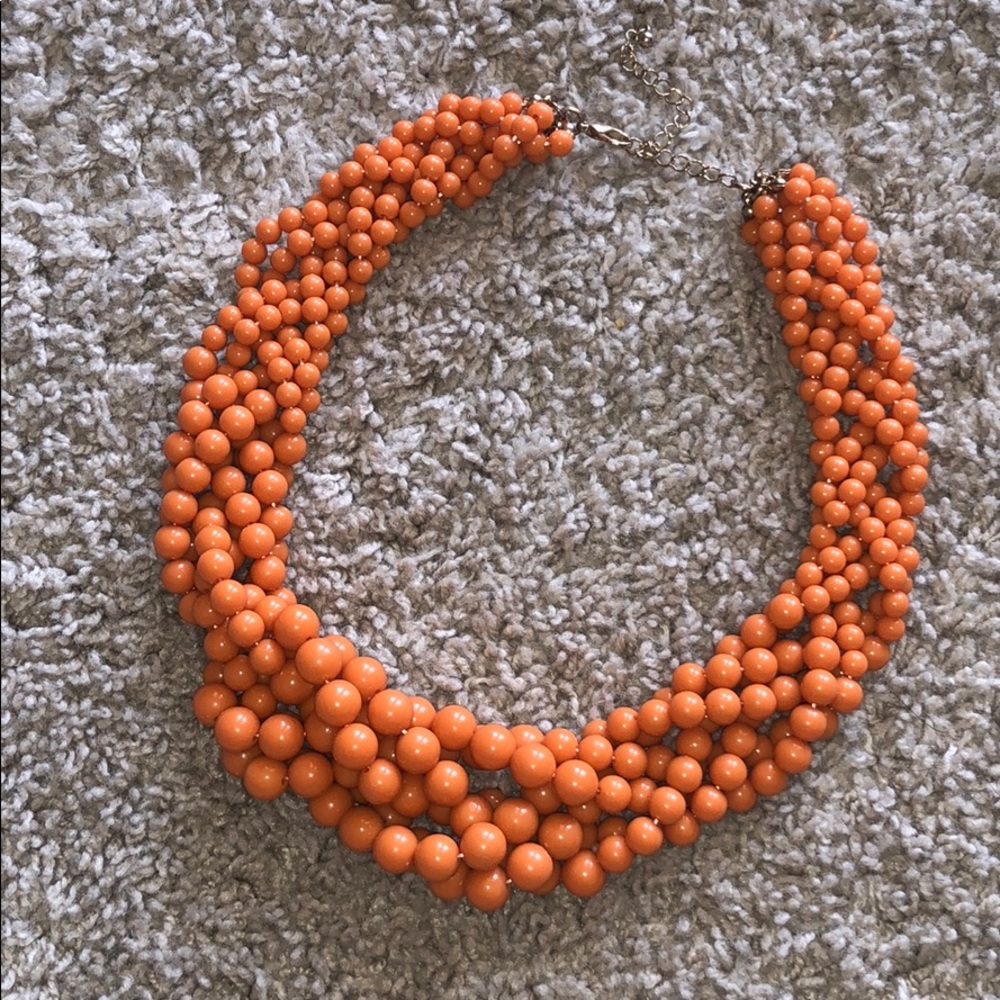 Orange Beaded Necklace